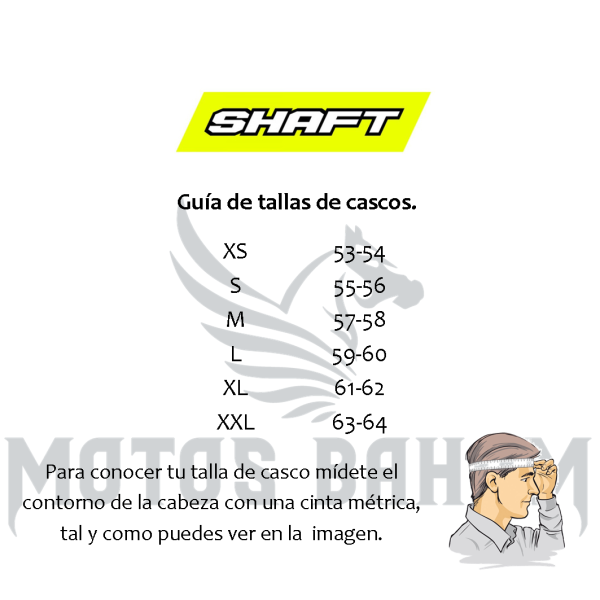 Casco abatible moto Shaft 3820sp Solid Rojo Mate - Imagen 2