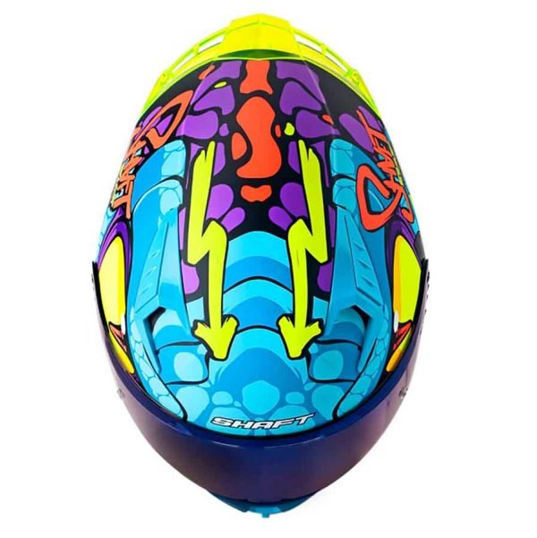 Casco de moto Shaft 526SP Evo Dano azul integral - Imagen 2