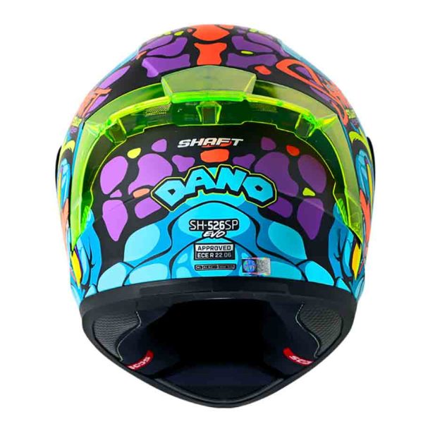 Casco de moto Shaft 526SP Evo Dano azul integral - Imagen 3