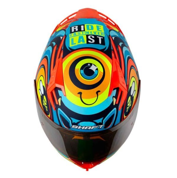 Casco de moto Shaft 526SP Evo Ojibrou azul rojo integral - Imagen 2