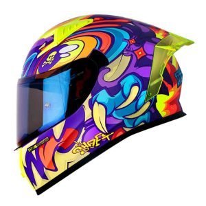 Casco de moto Shaft 526SP Evo Ojibrou morado integral