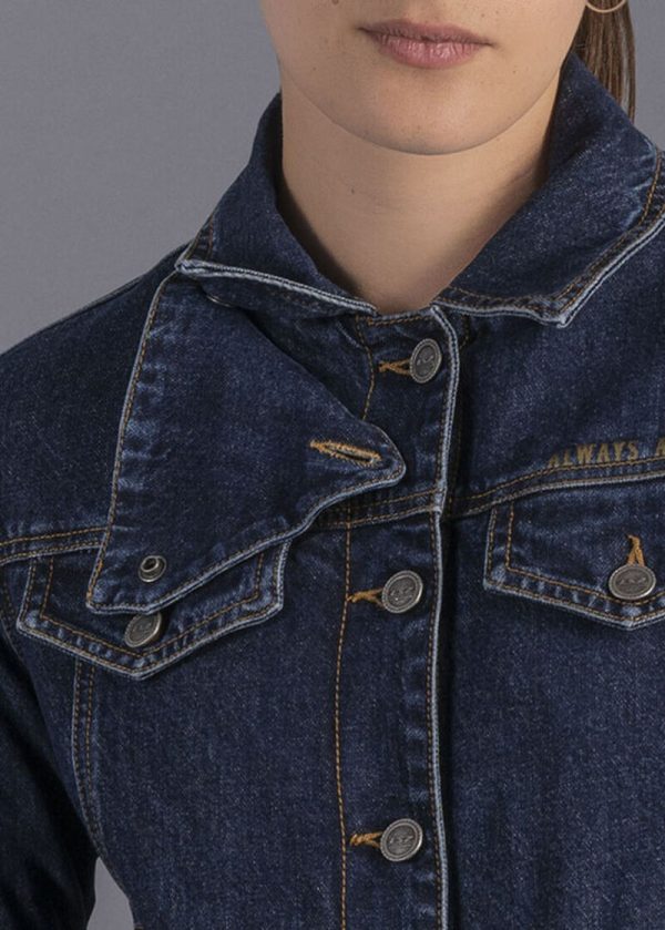 Chaqueta de mujer LS2 Oaky jeans azul - Imagen 5