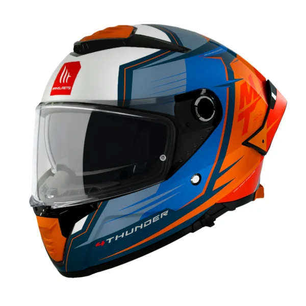 Casco MT Helmets Thunder 4 SV Pental B4 naranja perla + Pinlock - Imagen 2
