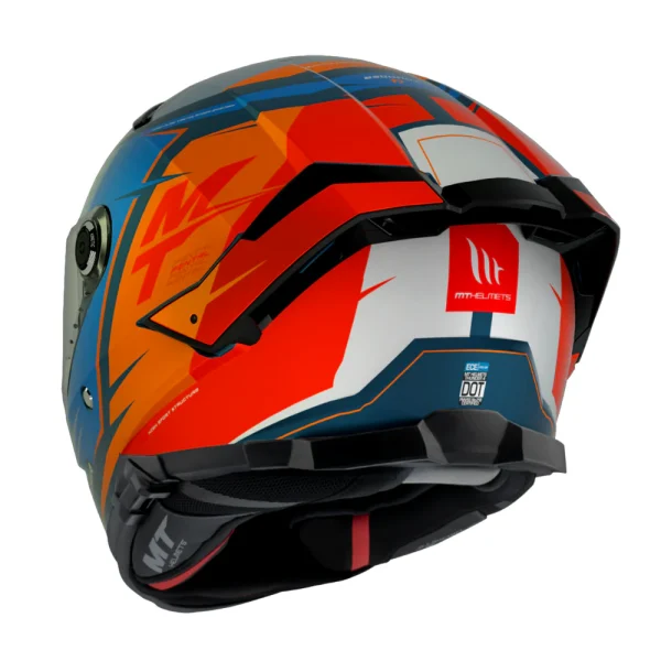 Casco MT Helmets Thunder 4 SV Pental B4 naranja perla + Pinlock - Imagen 3