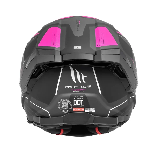 Casco MT Helmets Thunder 4 SV Goblin R8 Rosa + Pinlock - Imagen 4