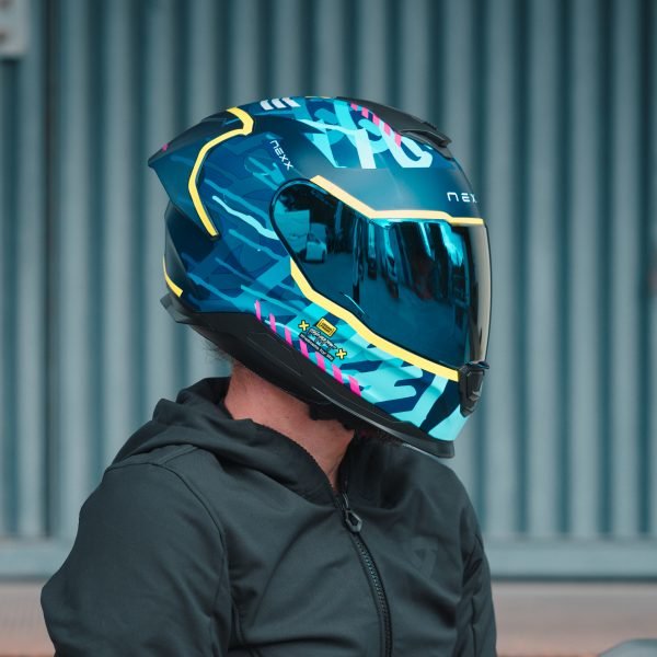 Casco de moto Nexx Y.100R Urbangram Indigo Blue - Imagen 10