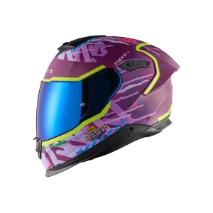 Casco de moto Nexx Y.100R Urbangram Aubergine