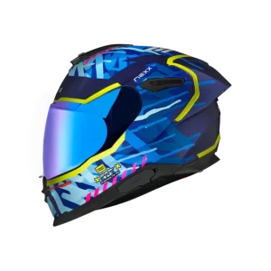 Casco de moto Nexx Y.100R Urbangram Indigo Blue