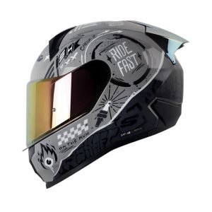 Casco moto Shaft SH-560 evo Motion V2 gris brillo integral