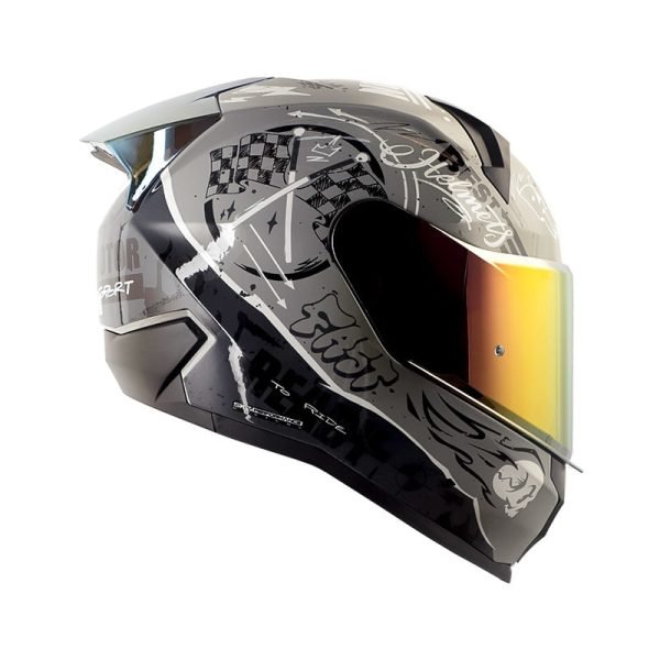 Casco moto Shaft SH-560 evo Motion V2 gris brillo integral - Imagen 2