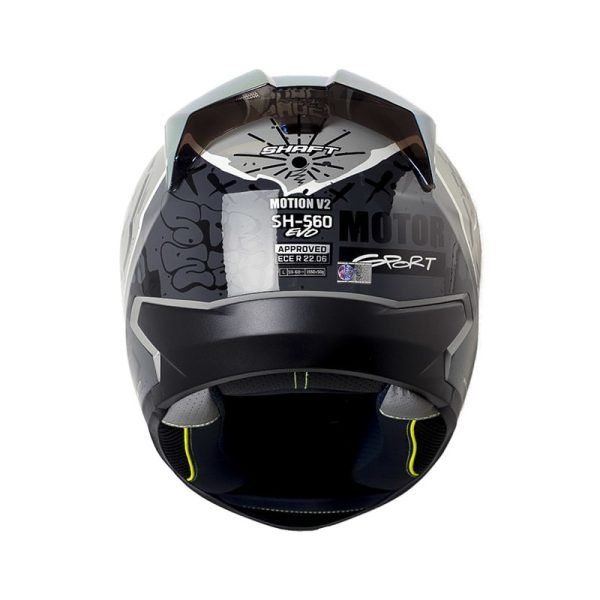 Casco moto Shaft SH-560 evo Motion V2 gris brillo integral - Imagen 4