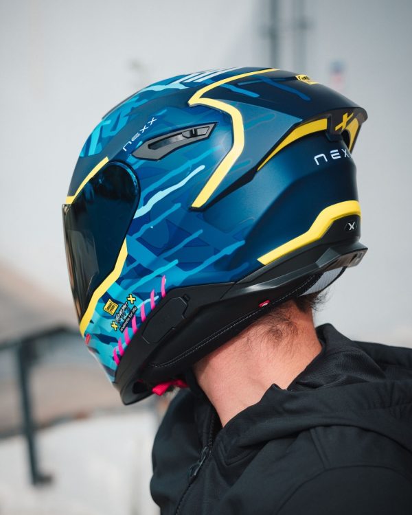 Casco de moto Nexx Y.100R Urbangram Indigo Blue - Imagen 7