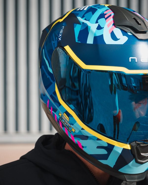 Casco de moto Nexx Y.100R Urbangram Indigo Blue - Imagen 5