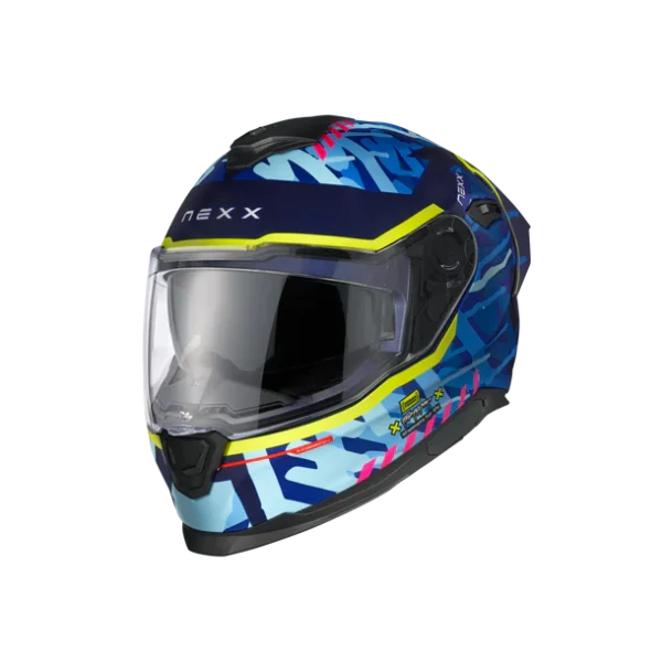 Casco de moto Nexx Y.100R Urbangram Indigo Blue - Imagen 2