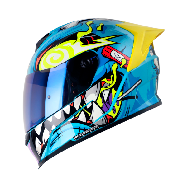 Casco moto Shaft 502sp voltaire azul brillo integral