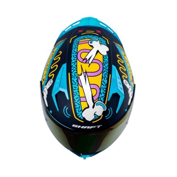 Casco de moto Shaft 526SP Evo Unglorious Dogs negro integral - Imagen 3