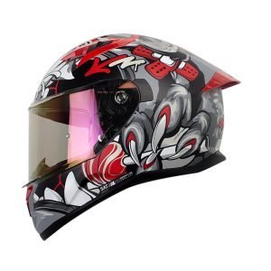 Casco de moto Shaft 522SP Tiguerazo gris mate integral