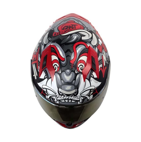 Casco de moto Shaft 522SP Tiguerazo gris mate integral - Imagen 2