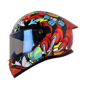 Casco de moto Shaft 522SP Tiguerazo naranja mate integral