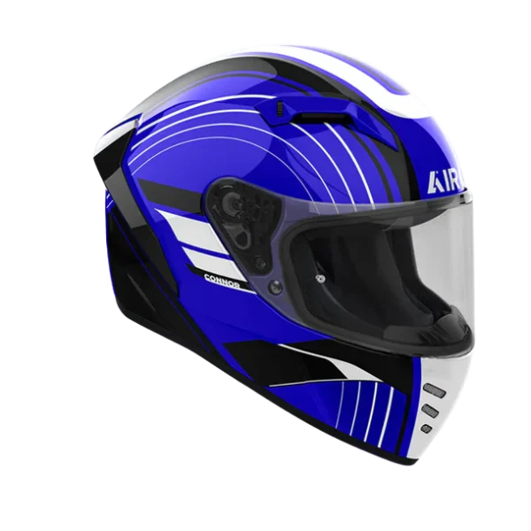 Casco Airoh Connor Achieve Azul Brillo - Imagen 2