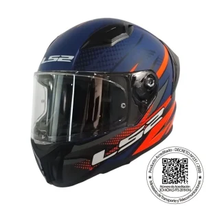 Casco LS2 FF810 Vigo Flight Azul Rojo Mate