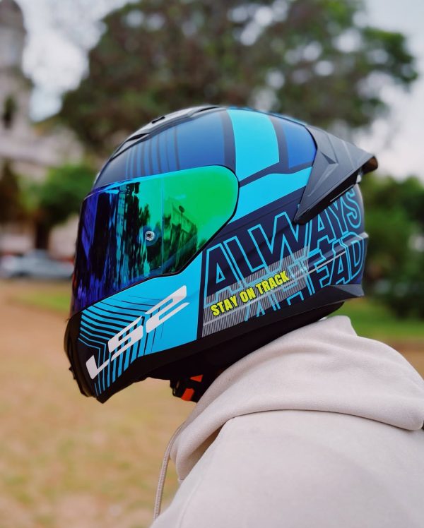 Casco LS2 FF810 Vigo Shift Negro Azul Matte - Imagen 2