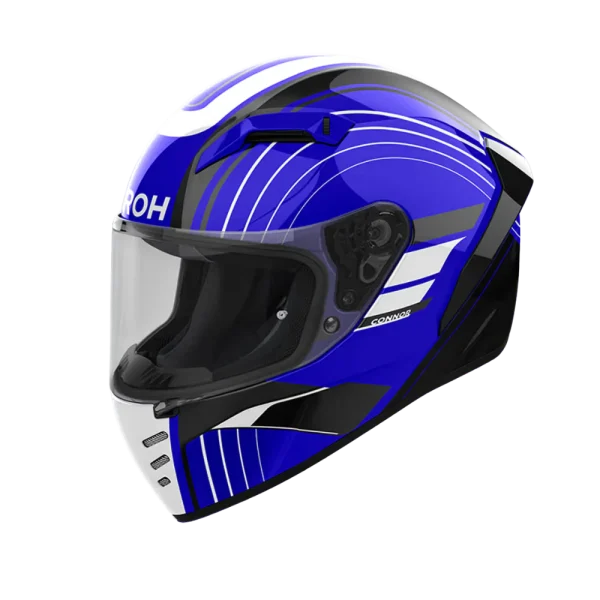 Casco Airoh Connor Achieve Azul Brillo