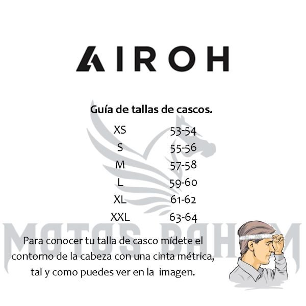 Casco Airoh Connor Achieve Naranjo Mate - Imagen 4