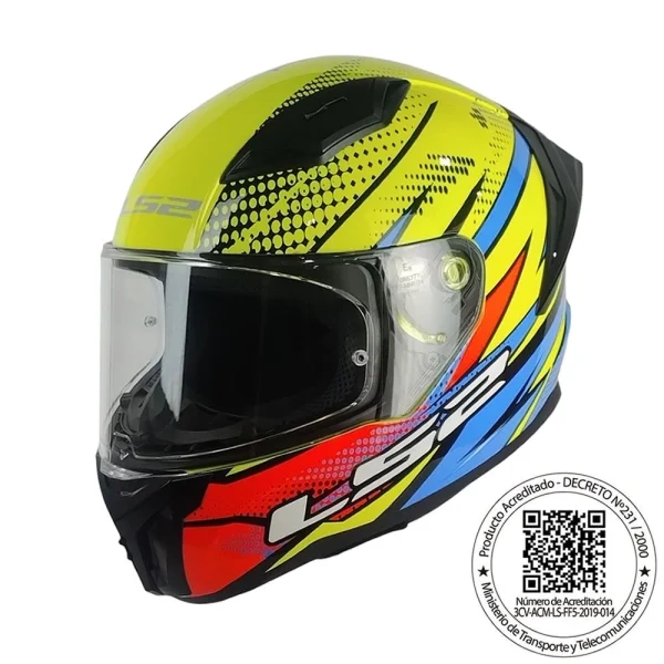 Casco LS2 FF810 Vigo Flight Amarillo Naranjo