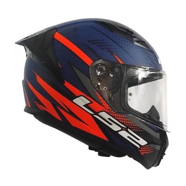 Casco LS2 FF810 Vigo Flight Azul Rojo Mate - Imagen 3