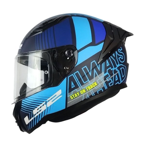 Casco LS2 FF810 Vigo Shift Negro Azul Matte - Imagen 3