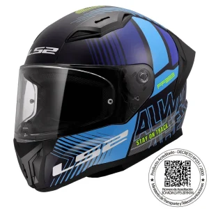 Casco LS2 FF810 Vigo Shift Negro Azul Matte