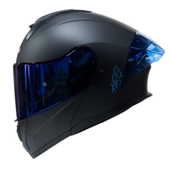 Casco Abatible de Moto HRO 3480Dv Solid Ng Az Mate