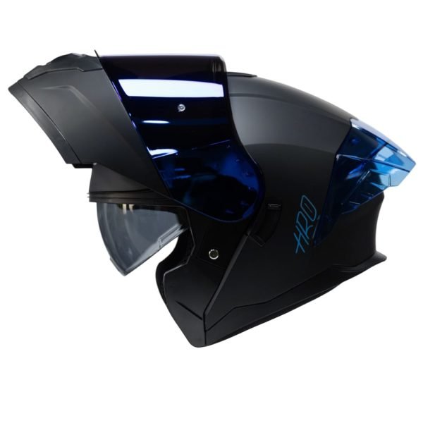 Casco Abatible de Moto HRO 3480Dv Solid Ng Az Mate - Imagen 3