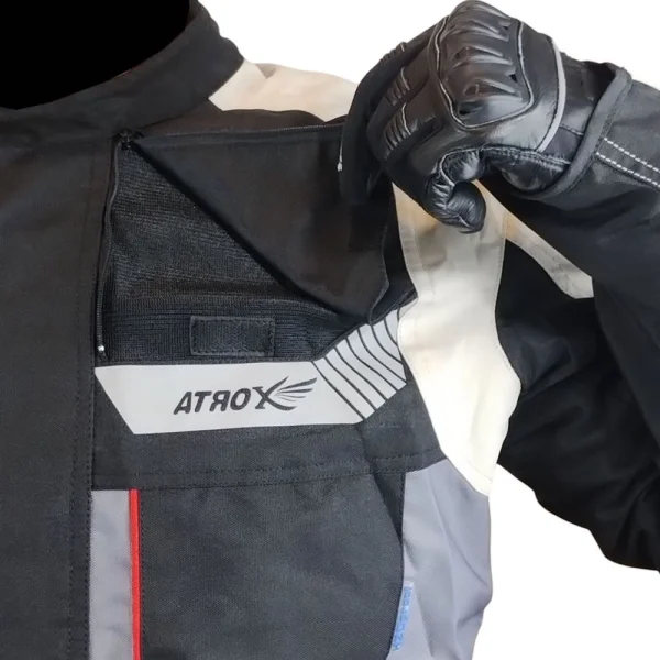Chaqueta Atrox Tech-2 Negra Gris Roja - Imagen 4