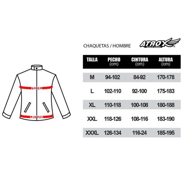 Chaqueta Atrox Tech-2 Negra Gris Roja - Imagen 6