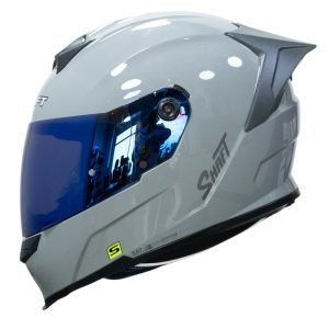 Casco moto Shaft 502sp Solid Gris Brillo + Mica de Color