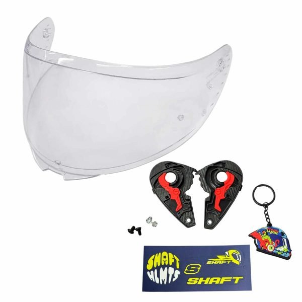 Casco de moto Shaft 526SP solid Negro brillo integral - Imagen 4