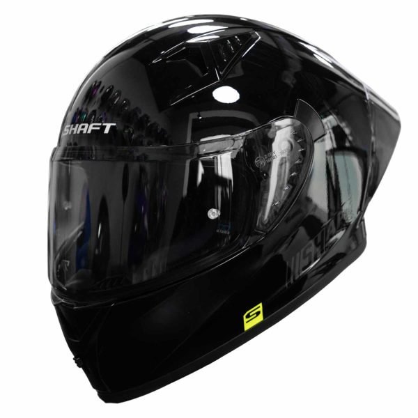Casco de moto Shaft 526SP solid Negro brillo integral - Imagen 2