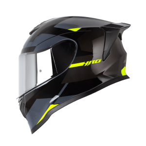Casco Moto HRO 506 Proverx gris oscuro amarillo integral