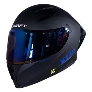 Casco de moto Shaft 526SP solid Negro azul integral