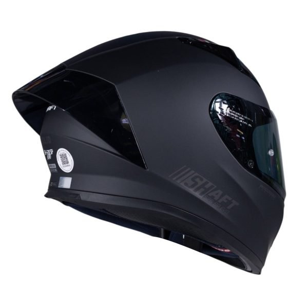 Casco de moto Shaft 526SP solid Negro sm integral - Imagen 2