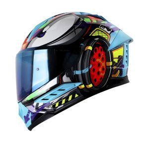 Casco moto Shaft 595 Stroke Azul Cl Integral