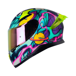 Casco moto Shaft Pro 612dv The Abisal Az Mr