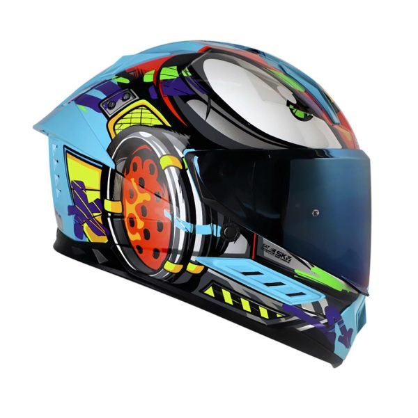 Casco moto Shaft 595 Stroke Azul Cl Integral - Imagen 7