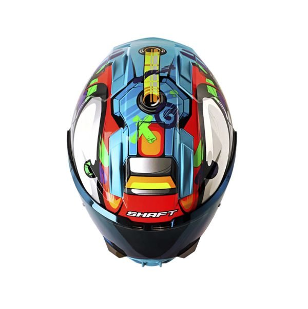 Casco moto Shaft 595 Stroke Azul Cl Integral - Imagen 5