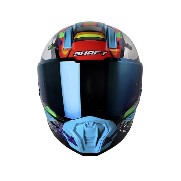 Casco moto Shaft 595 Stroke Azul Cl Integral - Imagen 4