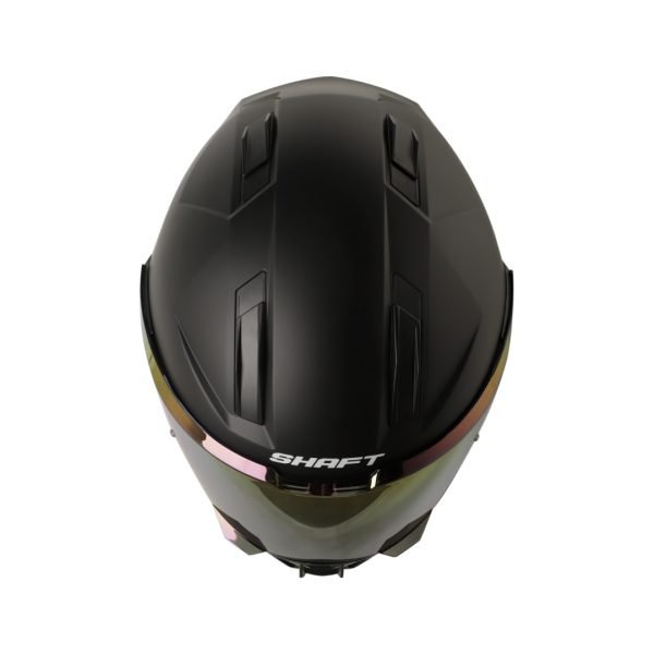 Casco moto Shaft 595 Solid negro integral - Imagen 2