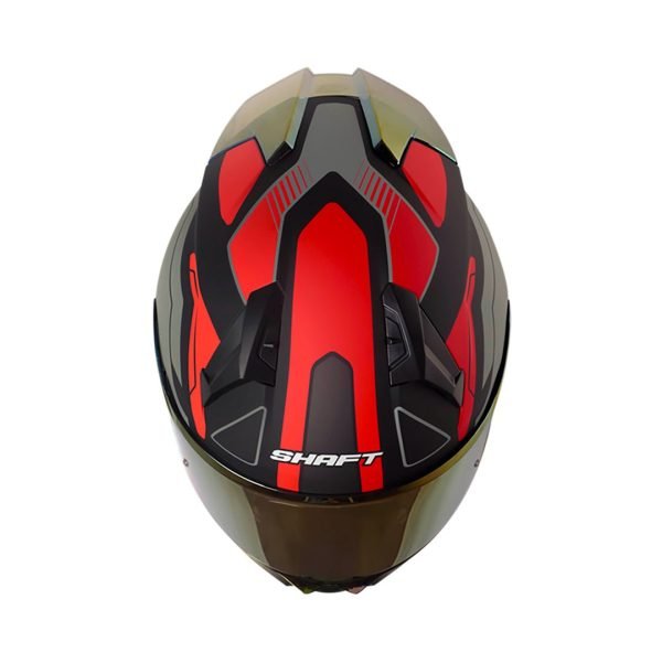 Casco Shaft SH-560 Evo Chaos negro rojo + Mica de regalo - Imagen 3