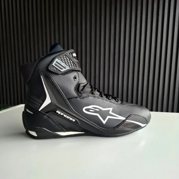 Botas Alpinestars Faster 4 Negro/Blanco - Imagen 4